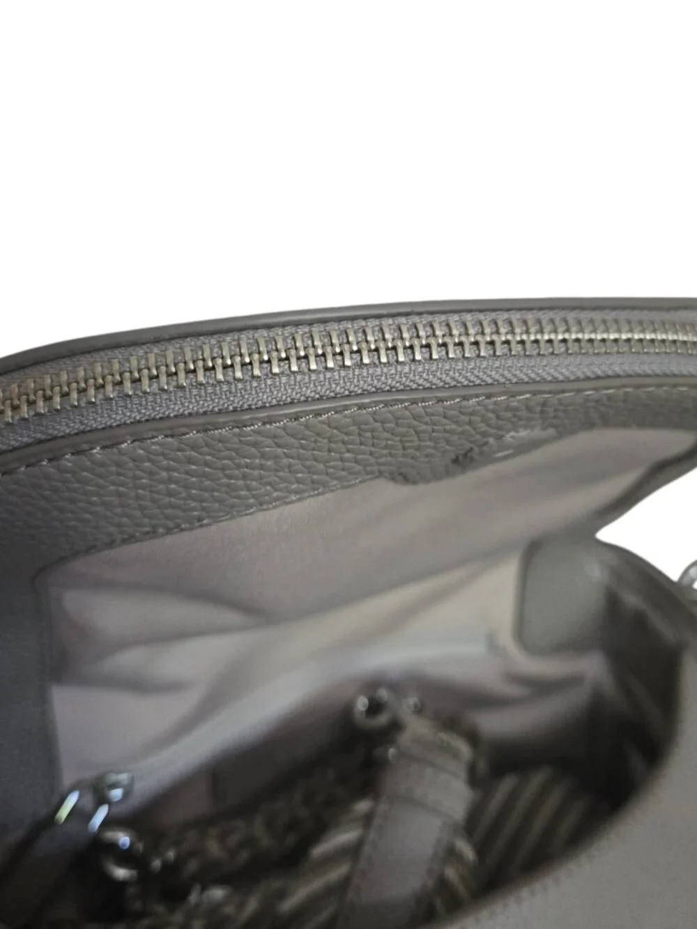 NWT Marc Jacobs Leather Groove Messenger - Concrete - Picture 3 of 6
